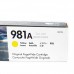 HP 981A Y รหัส J3M70A ตลับหมึก Inkjet สีเหลือง